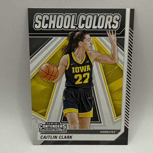 2024 Panini Caitlin Clark Collection School Colors Card - Indiana Fever WNBA
