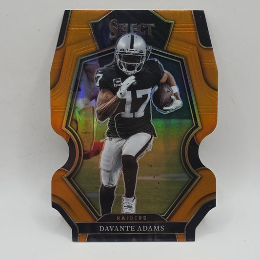 2022 Panini Select DAVANTE ADAMS #152 Orange Prizm /199 Die-Cut NFL Raiders
