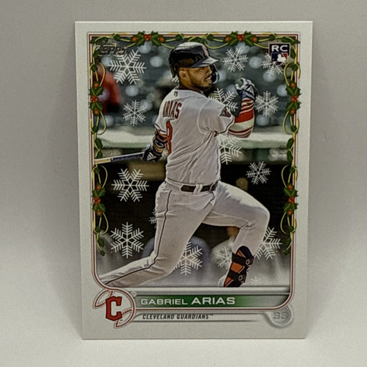 GABRIEL ARIAS RC SP Short Print Candy Cane Sleeve 2022 Topps Holiday Guardians
