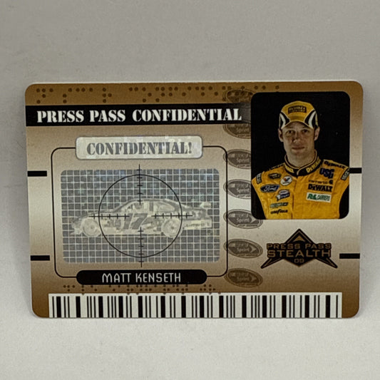 Matt Kenseth PC 12/25 2009 Press Pass Stealth Confidential Classified Bronze