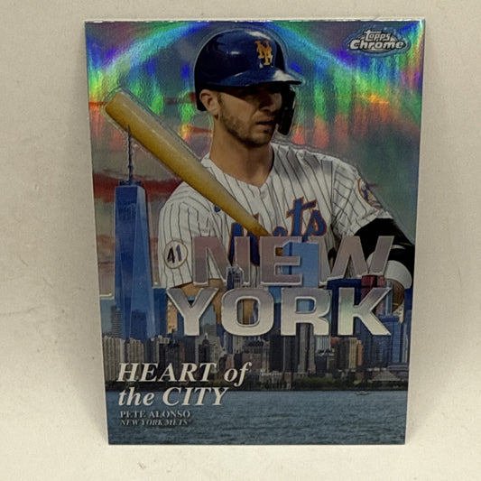 2022 Topps Chrome - Heart of the City Pete Alonso New York Mets #HOC-4