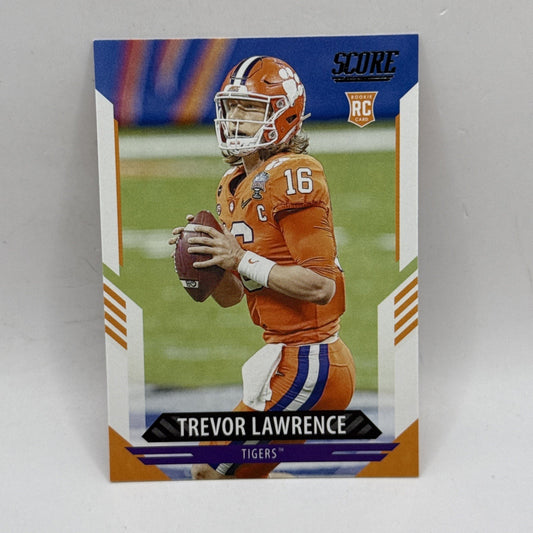 Trevor Lawrence Panini Score 2021 NFL Rookie RC Card 301 Rookie Jaguars Clemson