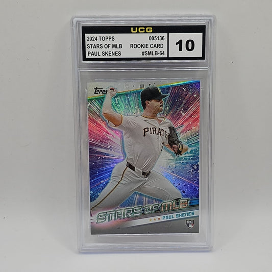 2024 Topps Update Series PAUL SKENES Stars of MLB RC #SMLB-64 Pirates Graded 10