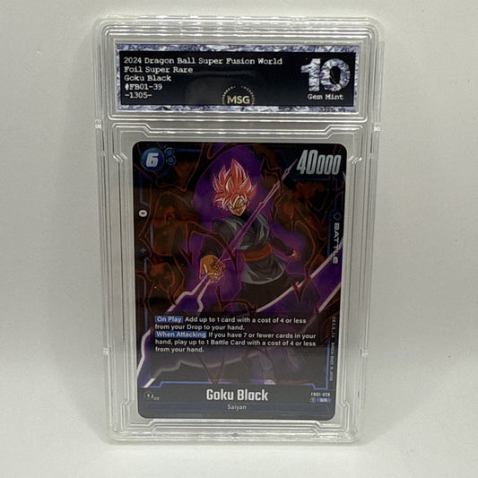 Dragon Ball Super Fusion World Awakened Pulse Goku Black #039 Graded 10 Gem Tcg