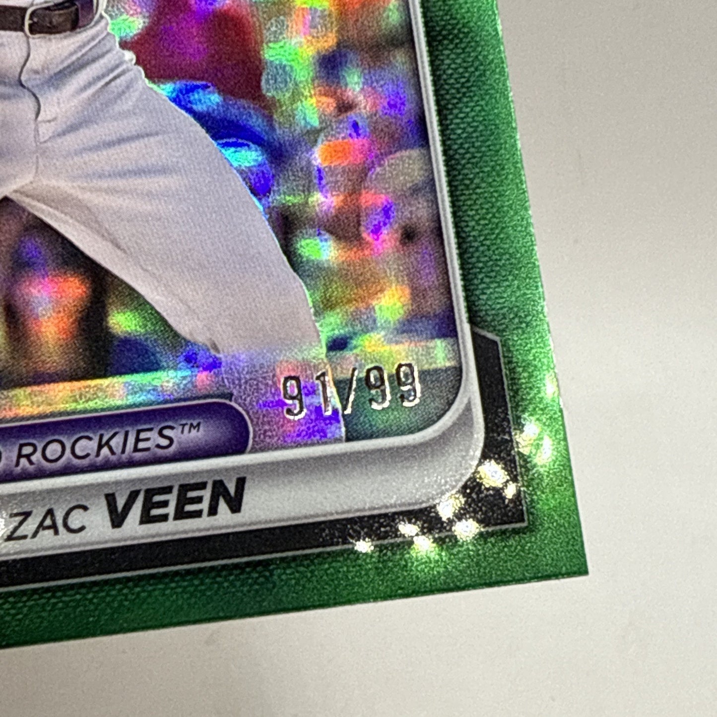 Zac Veen 2024 Bowman Draft Paper Green Border /99 #BD-61 Colorado Rockies MLB