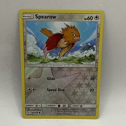 Pokemon Card Spearow Unbroken Bonds Reverse Holo 145/214 LP Card
