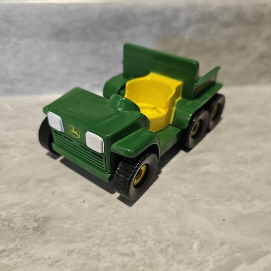 Toddler John Deere Gator Play Toy 6 Wheel RC2 with Dump Bed Green Yellow 5”x 3”