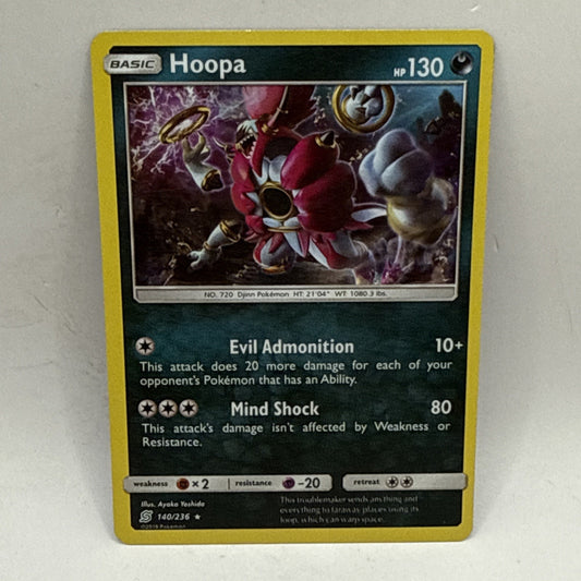 Hoopa 140/236 Sm-Unified Minds Holo Pokémon Trading Collectible Card HP