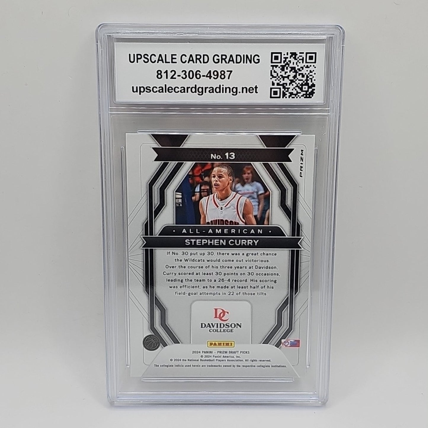 2024 Panini Prizm Draft Picks #13 Stephen Curry All-American Prizms Green Graded