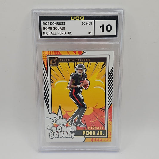 2024 Panini Donruss - Bomb Squad Michael Penix Jr. #1 (RC) Graded 10