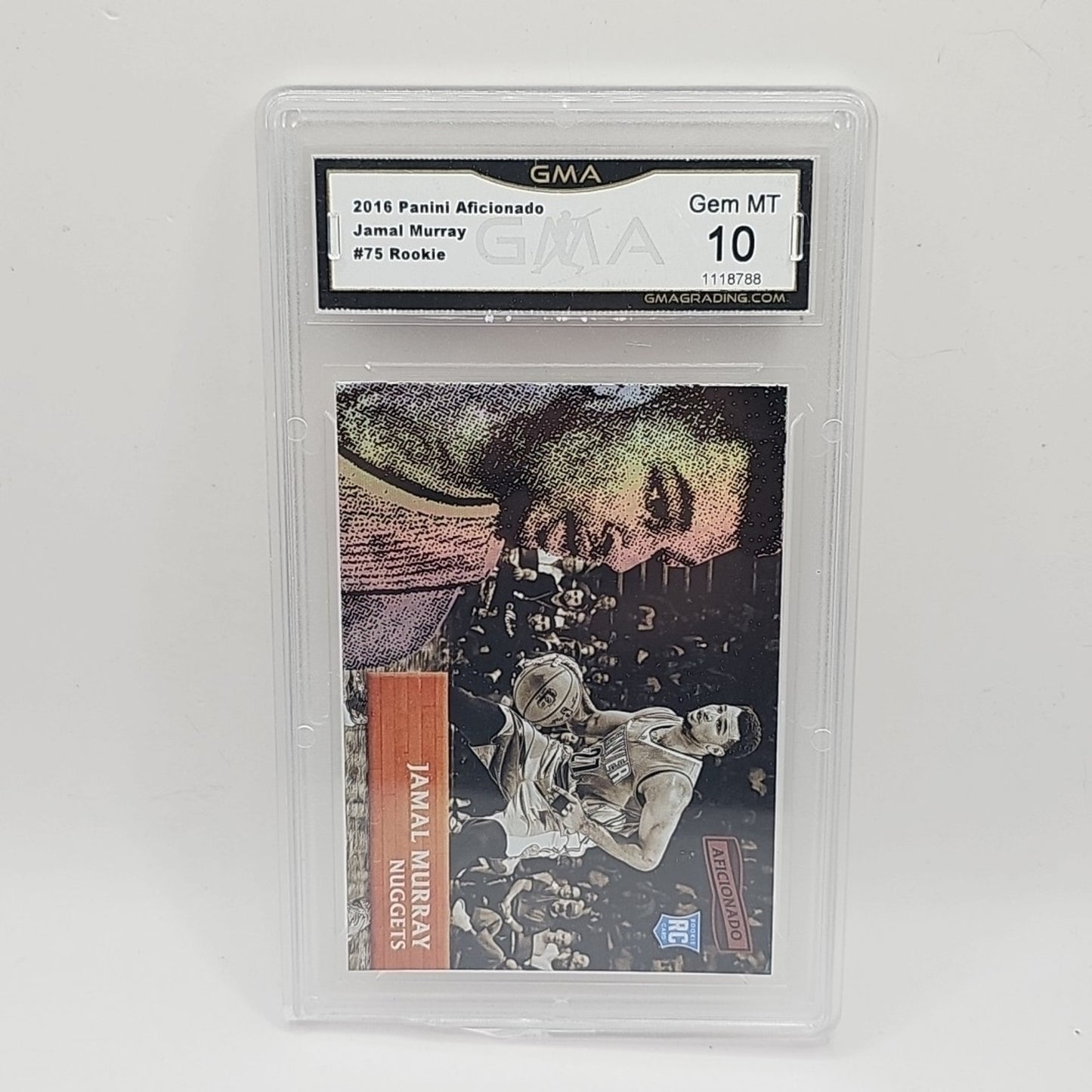 2016 Panini Aficionado Jamal Murray Rookie Denver Nuggets #75 Graded 10 Gem-MT
