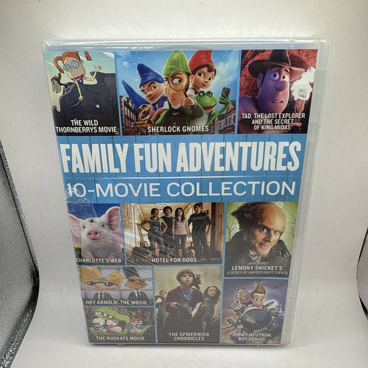 New! Family Fun Adventures - 10-Movie Collection DVD Sealed PARAMOUNT 2019
