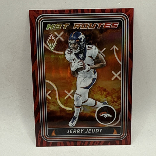 2023 Phoenix Football Jerry Jeudy Hot Routes Red /199 NFL Denver Broncos Card
