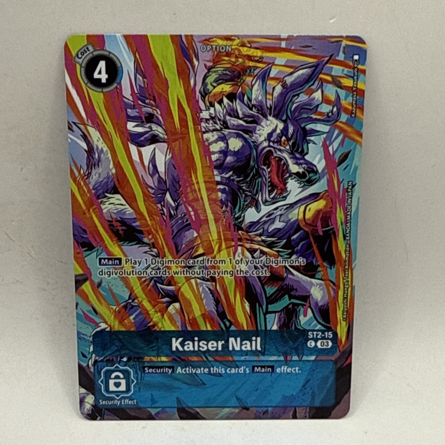 Digimon TCG ST17 Double Typhoon - Kaiser Nail ST2-15 Alternate Art