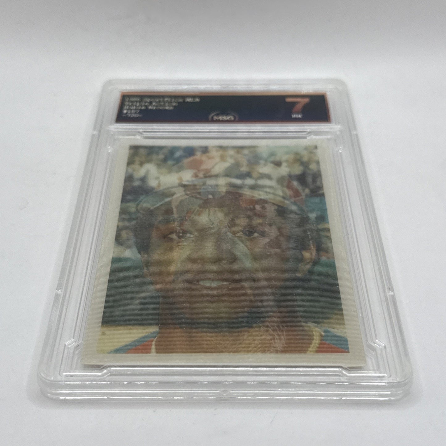 1986 Sportflics #187 Hubie Brooks MLB Expos Graded 7 Baseball Card Triple Action