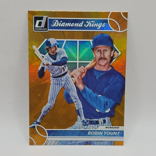 Robin Yount - 2023 Panini Donruss Diamond Kings Holo Orange Foil #24 Brewers MLB