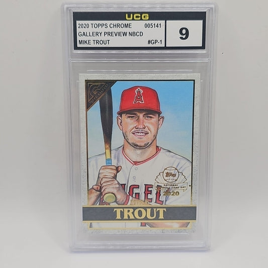 2020 Topps Gallery Mike Trout National Baseball Card Day #GP-1 LA Angels
