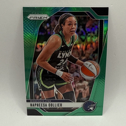 Napheesa Collier 2024 Panini Prizm WNBA Green Prizm Card- #26 Minnesota Lynx