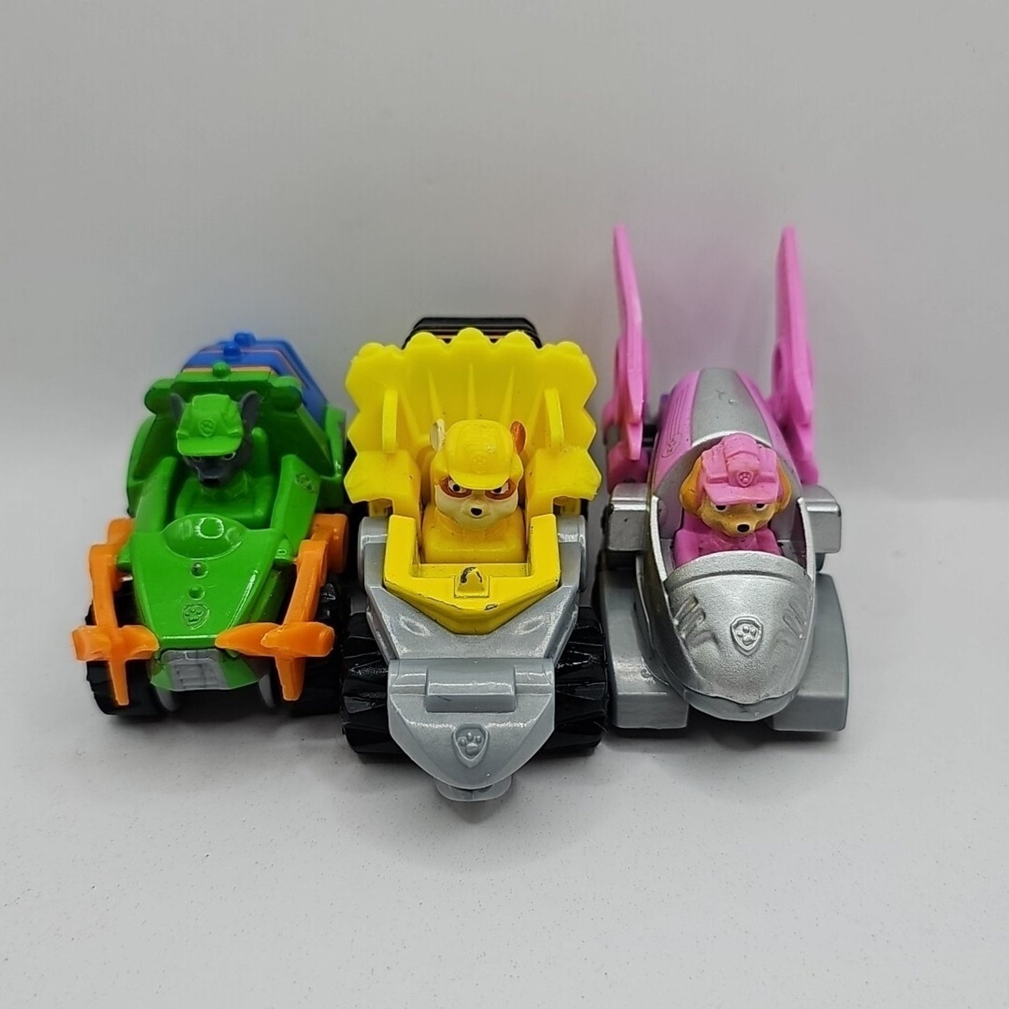 Paw Patrol True Metal Dino Rescue Collectible Die-Cast Vehicle Lot Of 3