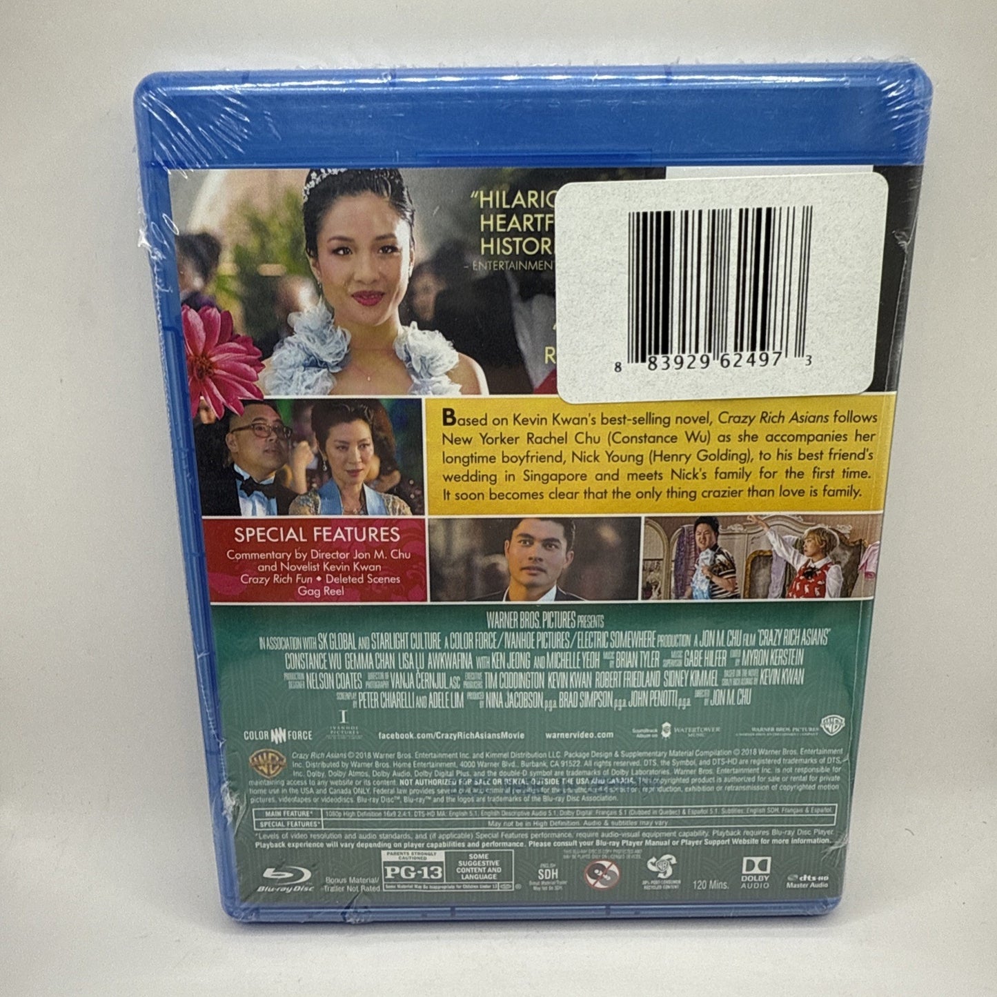 Crazy Rich Asians (Blu-ray, 2018) Michelle Yeoh, Awkwafina - NEW / SEALED!