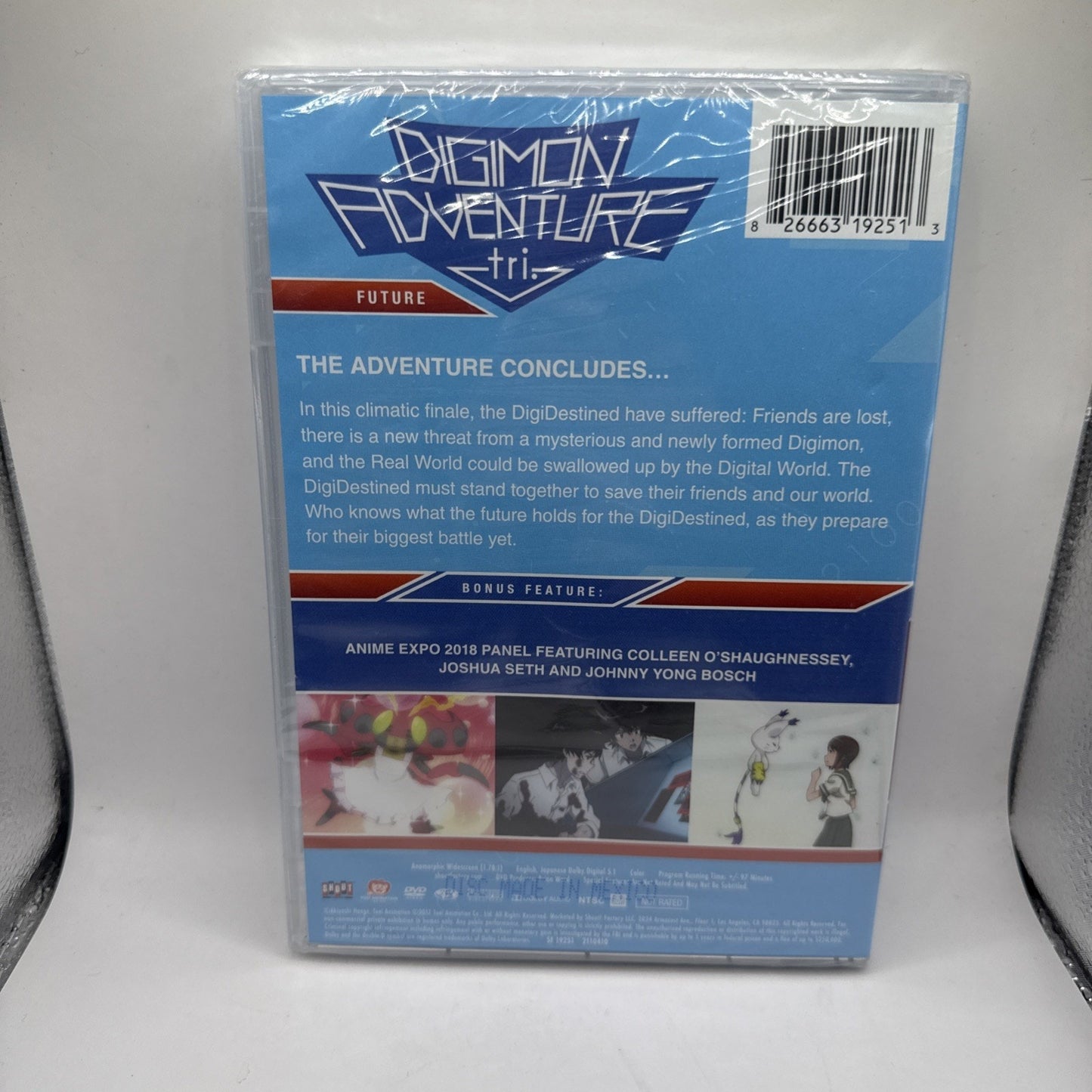 Digimon Adventure Tri.: Future (DVD, 2018) Brand New and Sealed Widescreen