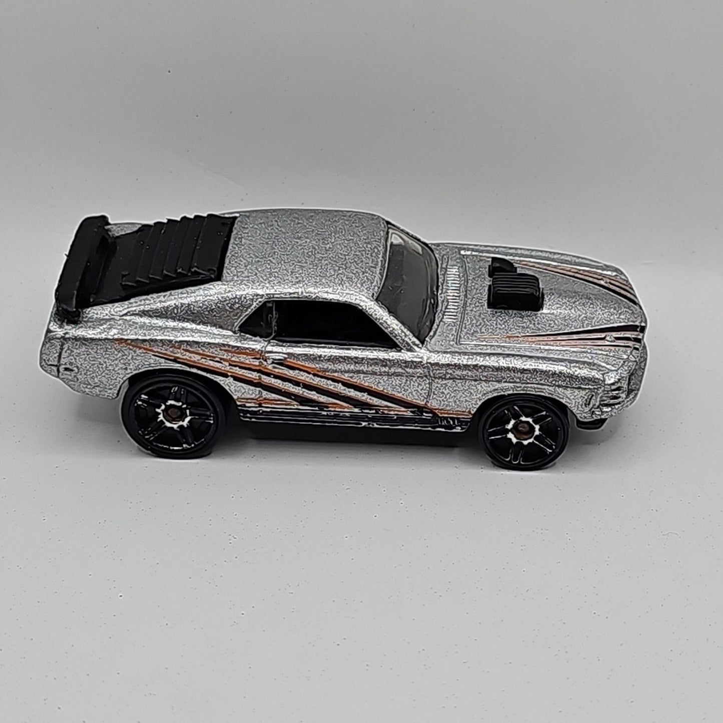 Hot Wheels 1997 Silver Mustang Mach 1 Made in Malaysia Vintage Loose 1:64 Scale