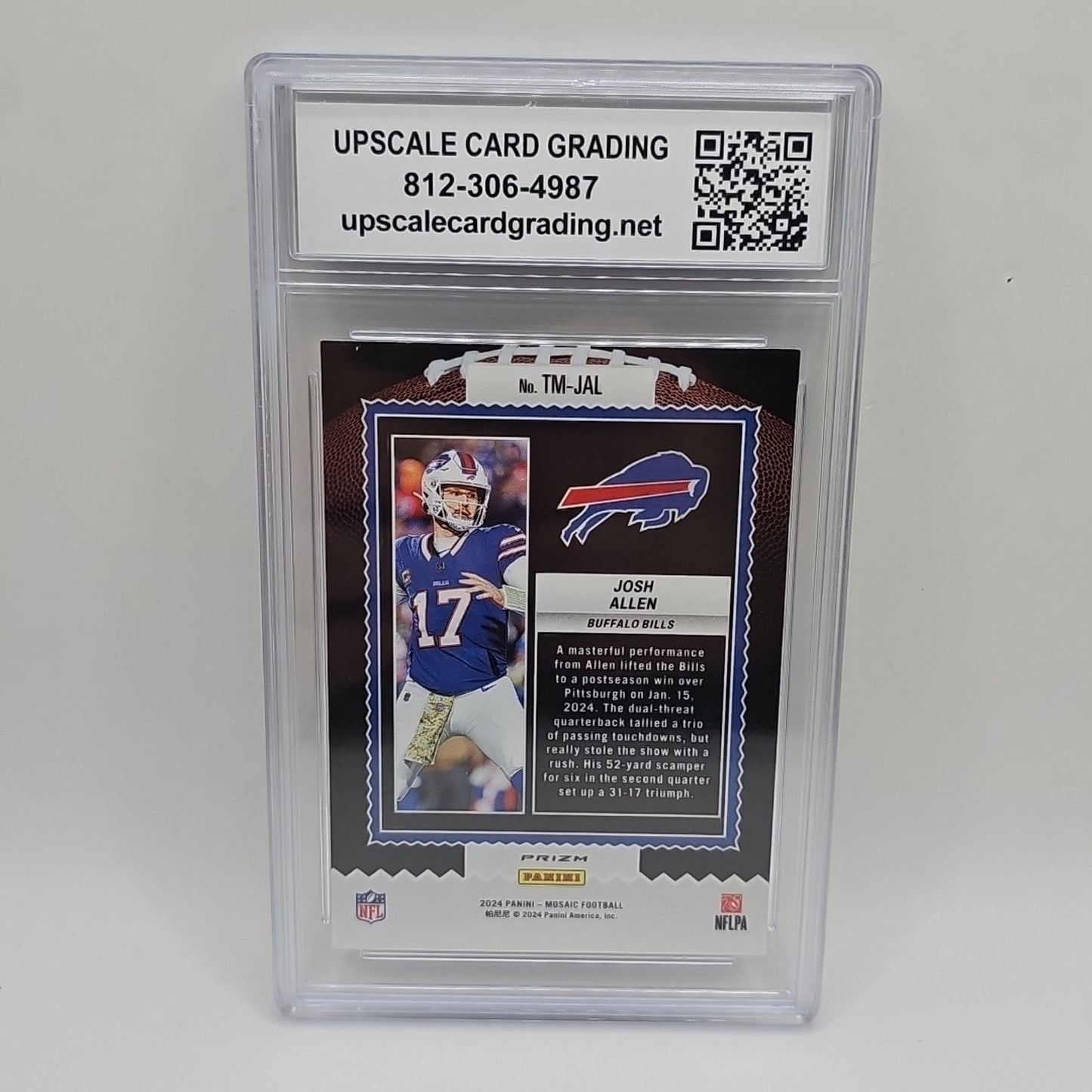 2024 Panini Mosaic - Touchdown Masters Mosaic #TM-JAL Josh Allen Graded 10