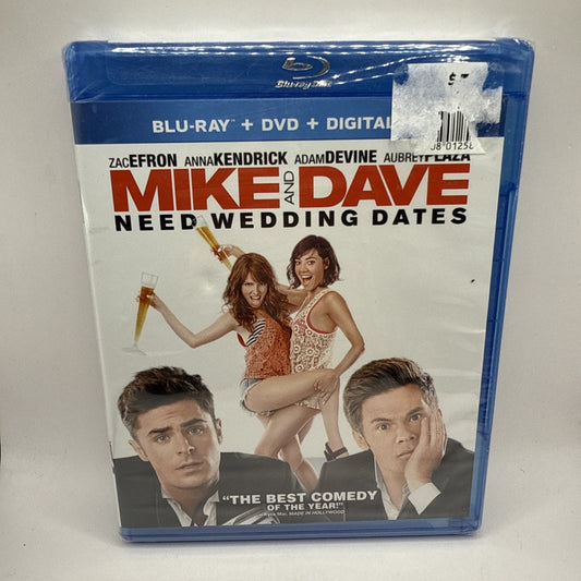 Mike and Dave Need Wedding Dates (Blu-ray, DVD, 2016) New Sealed