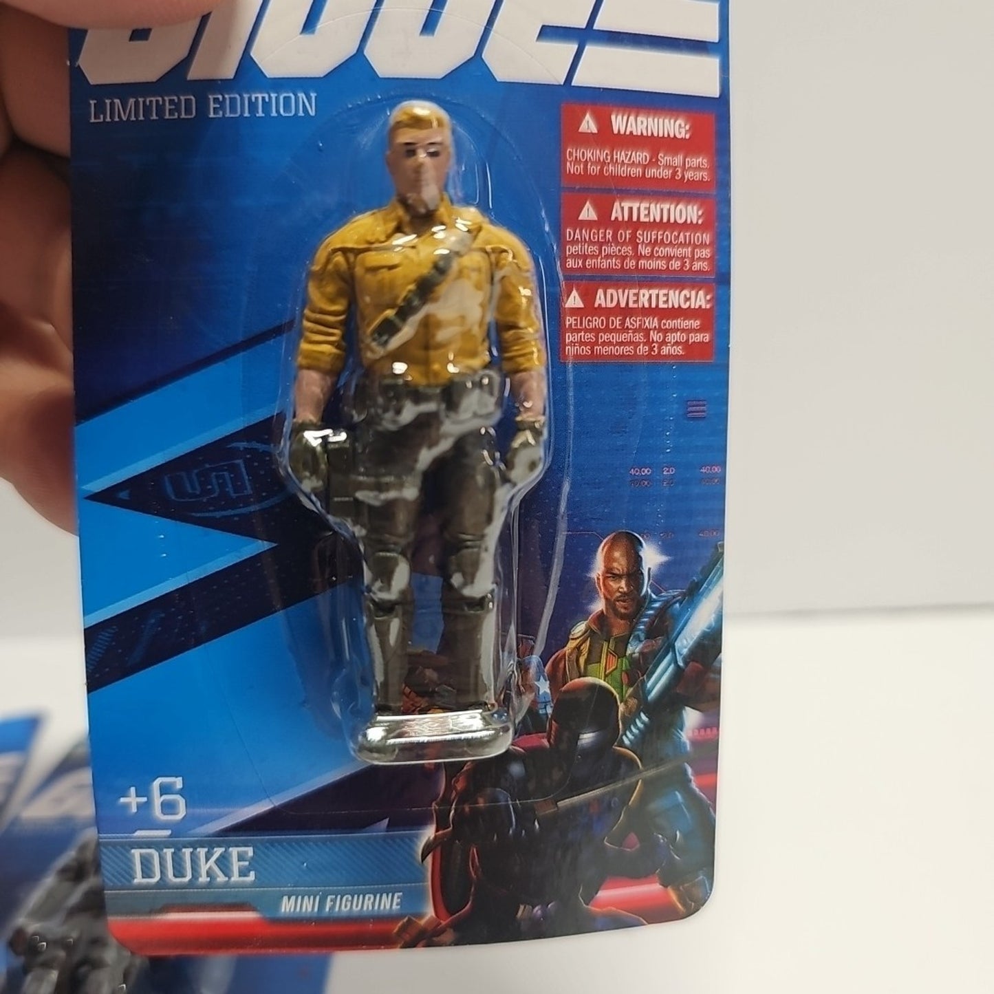 GI Joe ROADBLOCK, SNAKE EYES & DUKE 2.5" Mini figurine figure TOY LOT