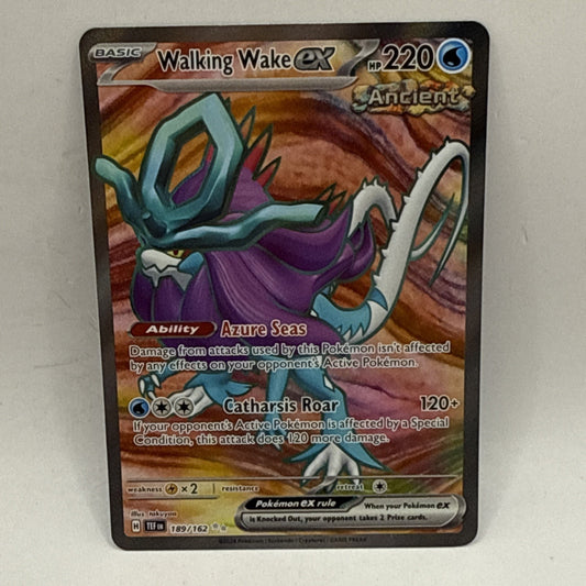Walking Wake ex 189/162 Full Art Temporal Forces Pokémon Card LP