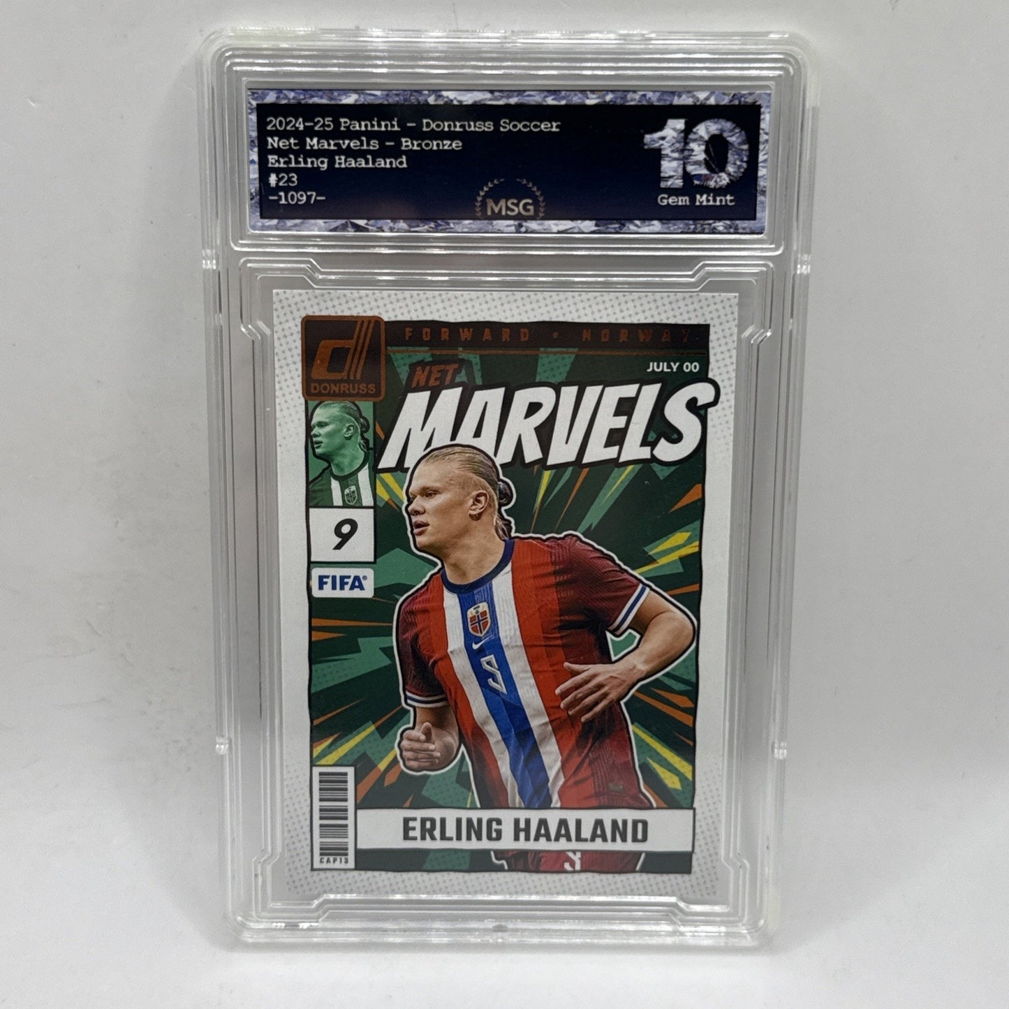2024-25 Donruss Soccer | Erling Haaland Norway | Net Marvels! Graded 10 Gem Mint