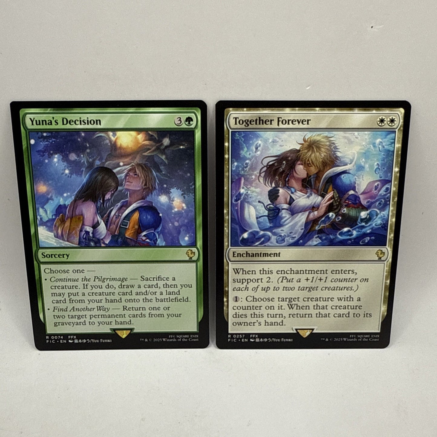 Yuna's Decision & Together Forever Final Fantasy Magic The Gathering Collectible