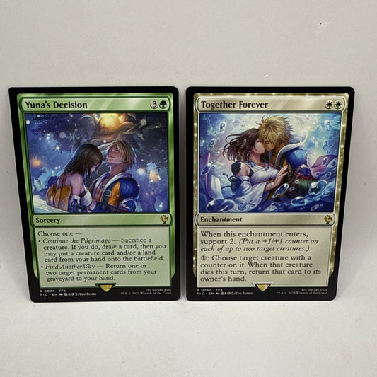 Yuna's Decision & Together Forever Final Fantasy Magic The Gathering Collectible