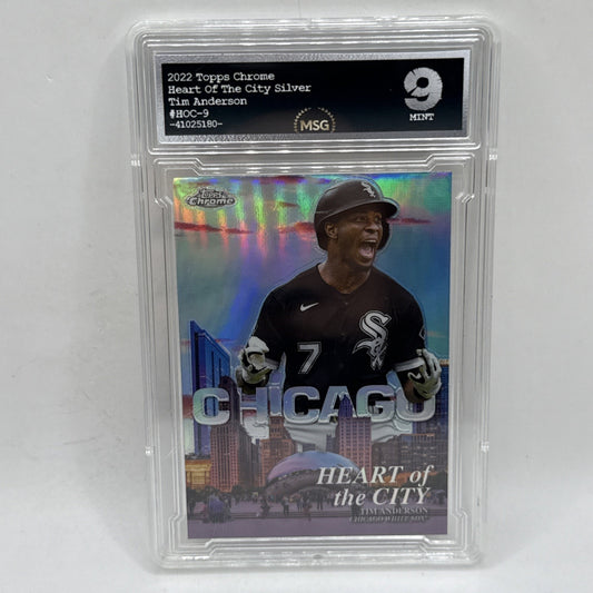 2022 Topps Chrome - Heart of the City #HOC-9 Tim Anderson Graded 9 MLB Chicago