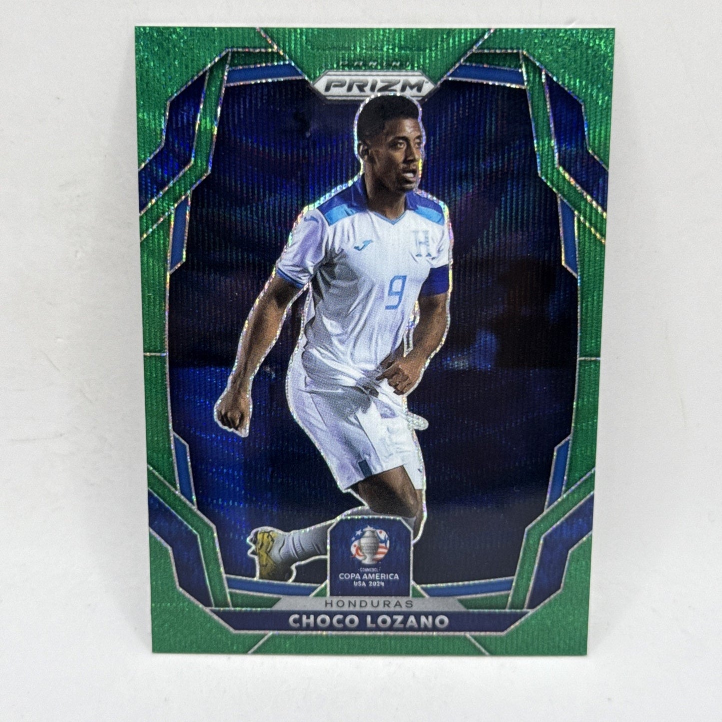 2024 Panini Prizm Copa America Green Wave Choco Lozano B Honduras #185