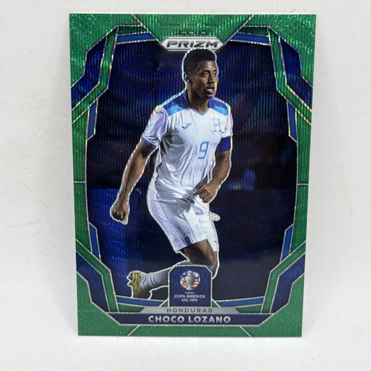 2024 Panini Prizm Copa America Green Wave Choco Lozano B Honduras #185