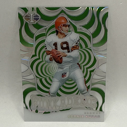 2023 Panini Illusions Bernie Kosar Funkadelic Green Insert #1 Cleveland Browns