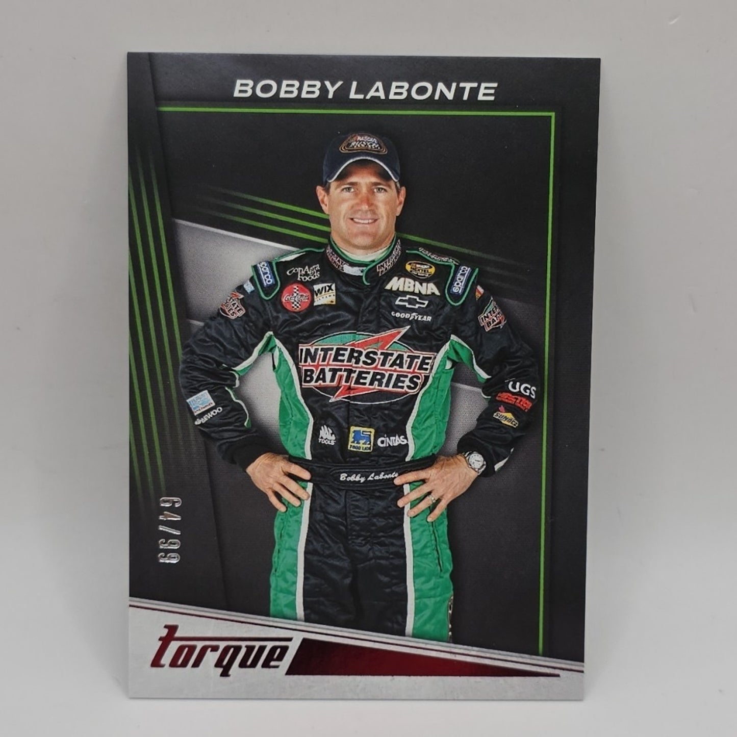 2023 Panini Chronicles - Torque Bobby Labonte #6 Red /99 Nascar Card