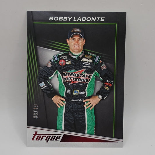 2023 Panini Chronicles - Torque Bobby Labonte #6 Red /99 Nascar Card
