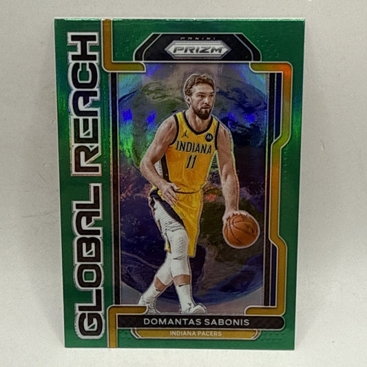 2021-22 Panini Prizm - Global Reach Domantas Sabonis #10 Green Prizm NBA