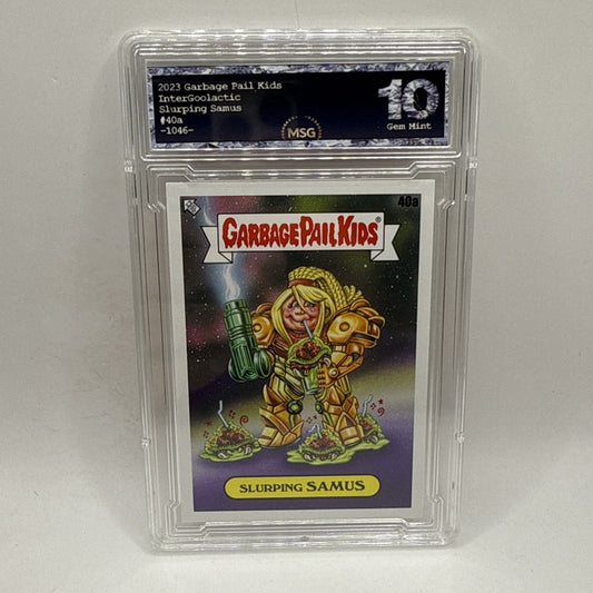 Slurping Samus #40a Garbage Pail Kids GPK 2023 Intergoolactic Mayhem Graded 10