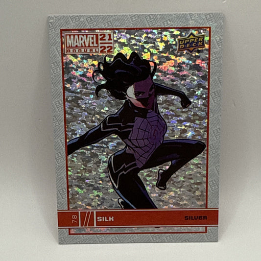 2021-2022 Upper Deck Marvel Annual SILK SILVER SPARKLE PARALLEL