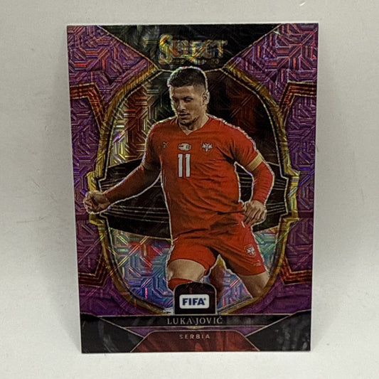 2022-23 Panini Select FIFA - Luka Jovic - Serbia - Purple Mojo Prizm #53
