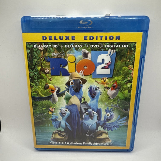 Rio 2 Blu-ray & Blu-ray 3D & DVD (3 Discs) Deluxe Edition Combo Movie