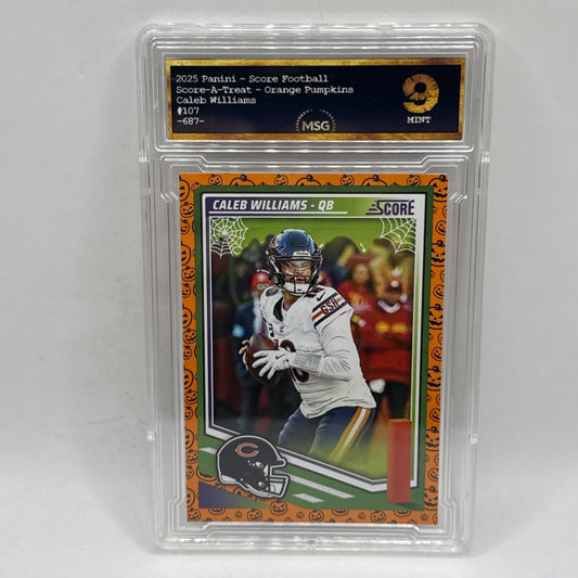 2025 Panini Score A Treat #107 Caleb Williams Chicago Bears Graded 9 NFL Vintage