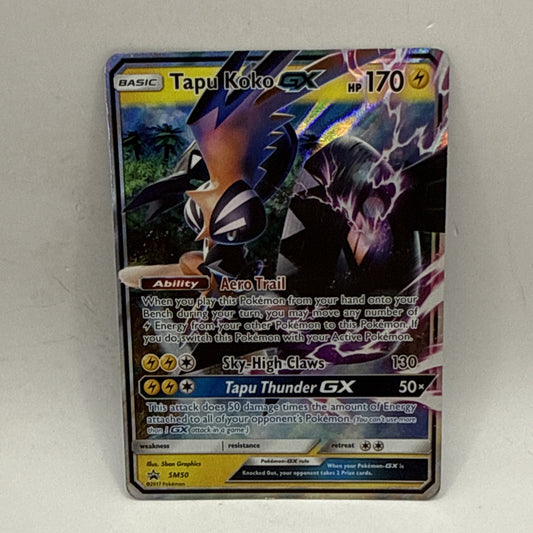 P319 Tapu Koko GX 47/145 Full Art Holo Ultra Rare Guardians Rising Pokemon HP