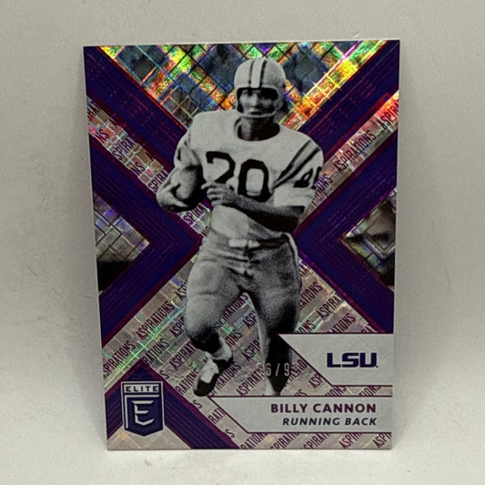 2018 Panini Elite Draft Picks Aspirations Purple /99 Billy Cannon #10 NFL Raider