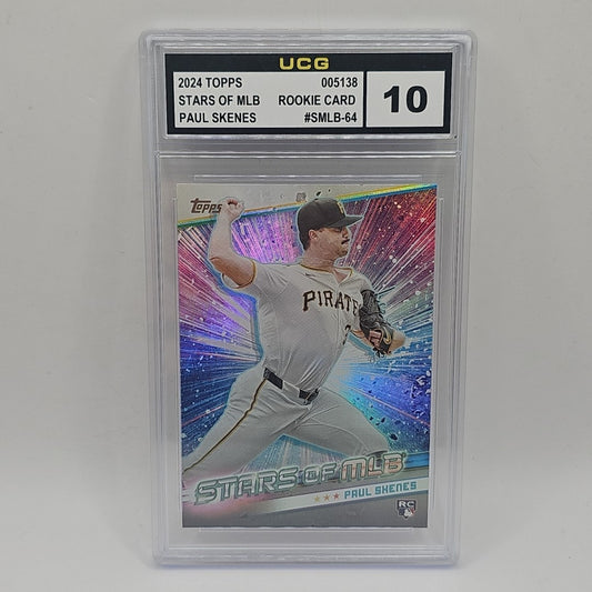 Paul Skenes 2024 Topps Stars Of MLB #SMLB-64 Pittsburgh Pirates RC Graded 10