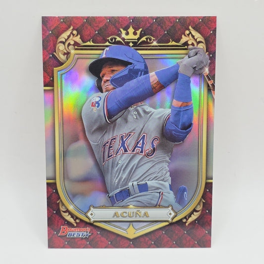 2022 Bowman's Best Luisangel Acuna Prospective Royalty Insert PR-10 Rangers