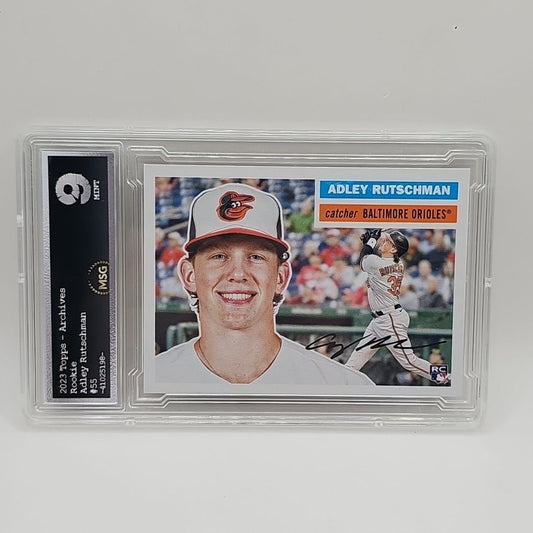 2023 Topps Archives Adley Rutschman RC #55 Orioles Rookie MSG Graded 9 Mint MLB